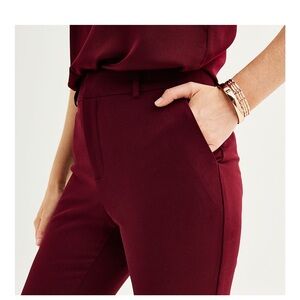 Nine West Burgundy Skinny Pants